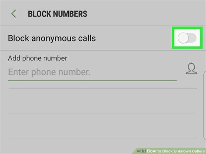 block unknown callers