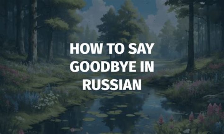 Bye In Russian - How To Discuss