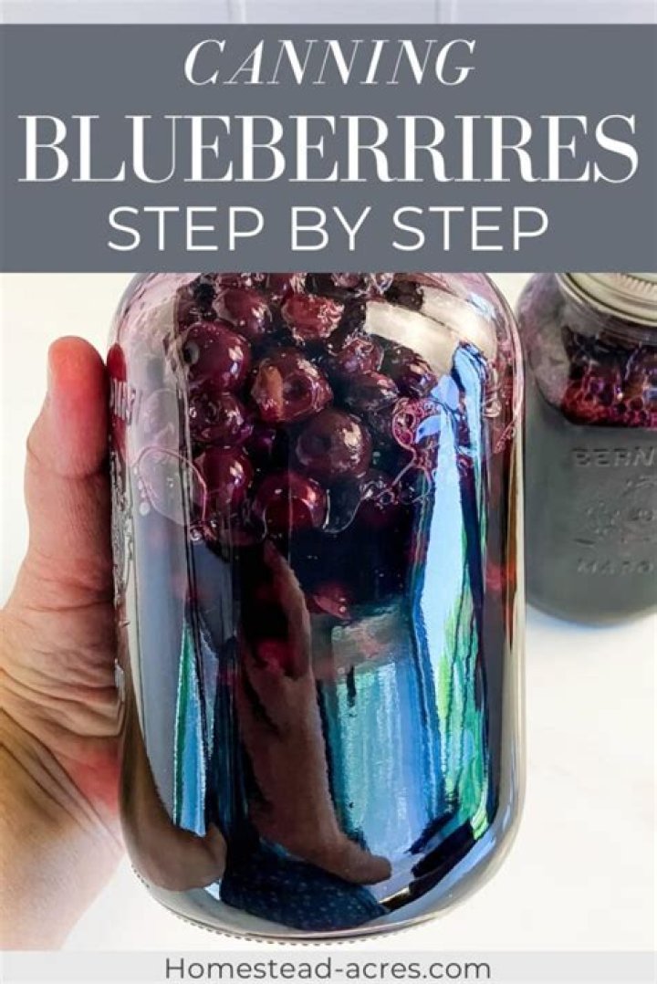 Can you can blueberries without sugar
