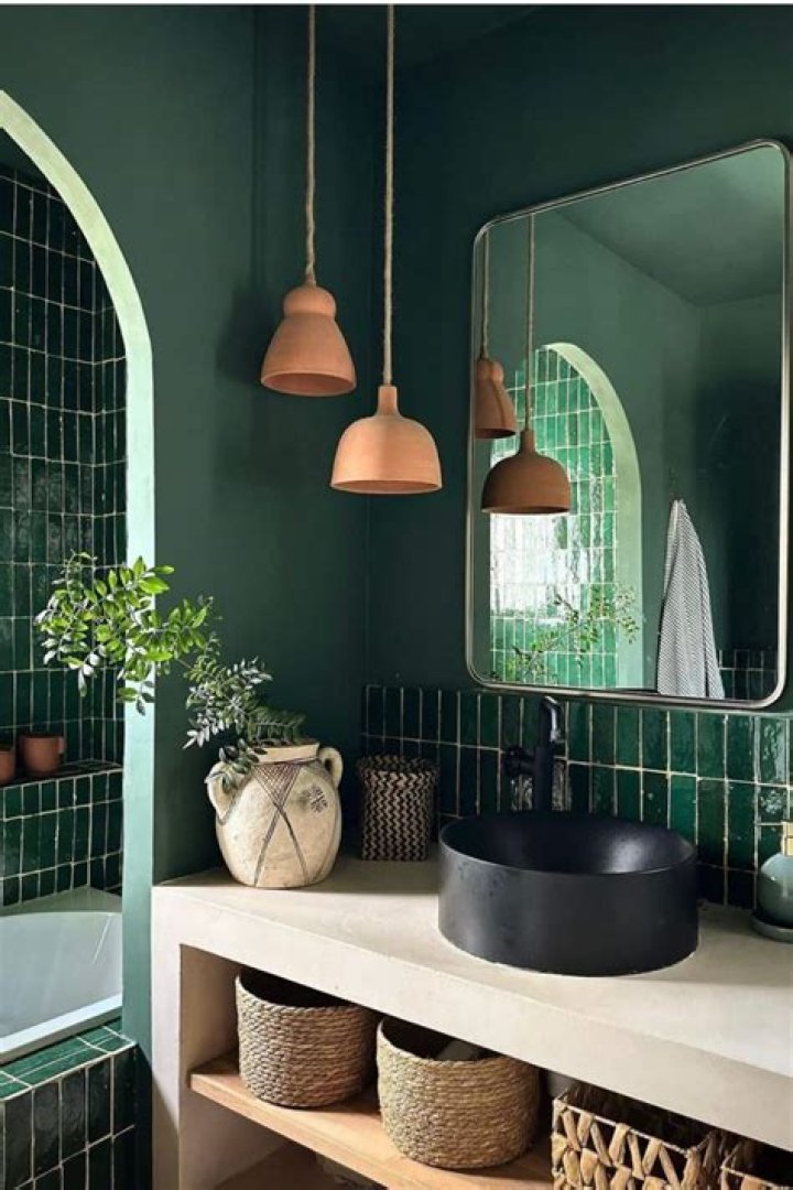 green bathroom ideas