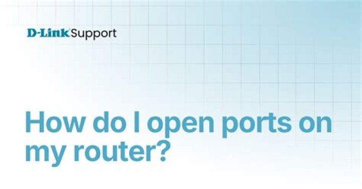 How do open ports on my router