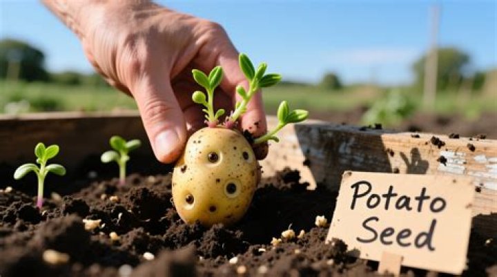How do potatoes reproduce without seeds?