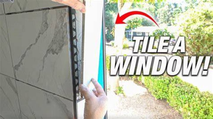 How do you cut tile around a window