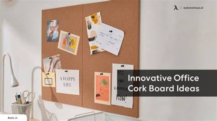 How do you hang things on a cork board