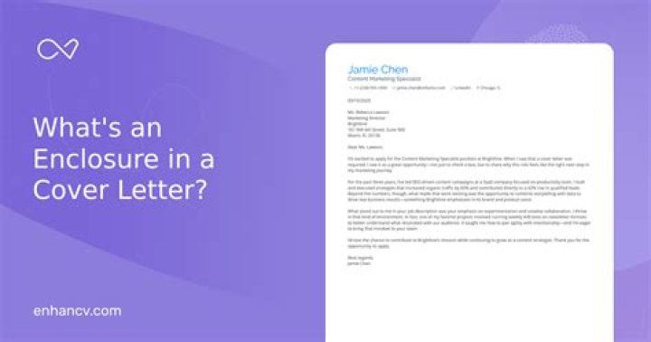 How do you indicate enclosures in a letter