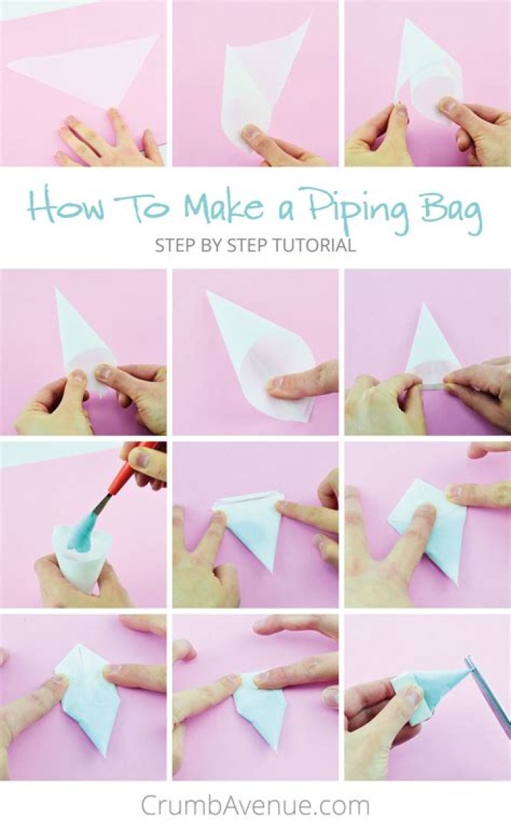 How do you make a piping bag for mash?