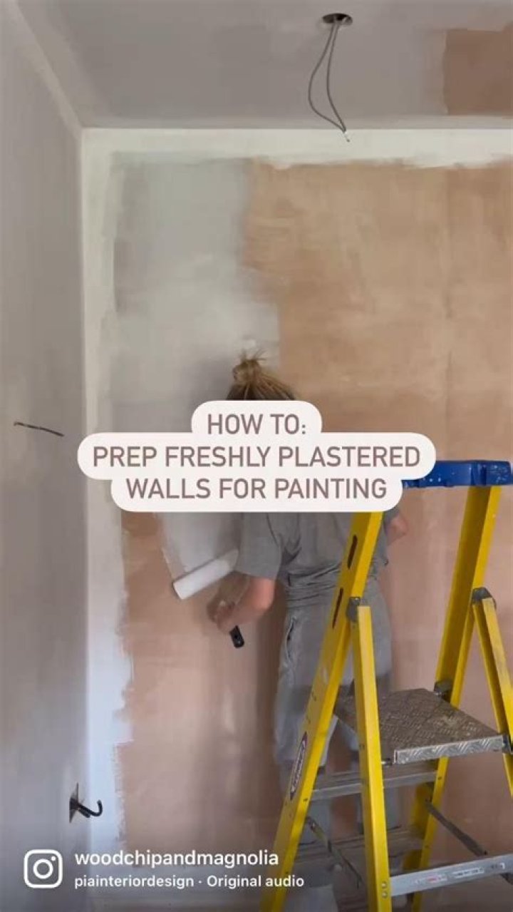 How do you prep new plaster for painting