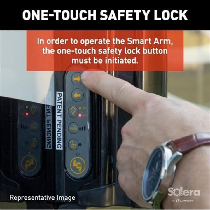 How do you unlock the solera smart arm?