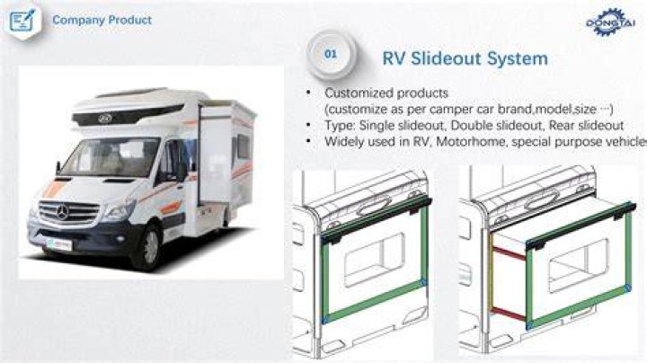 How far out do RV slide outs extend?