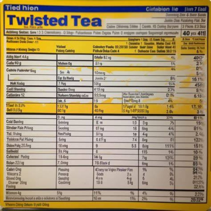 How Much Sugar Is In Twisted Tea