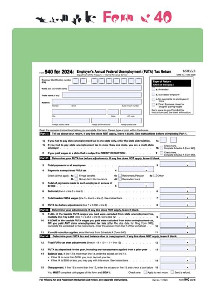 How often do you have to file Form 940