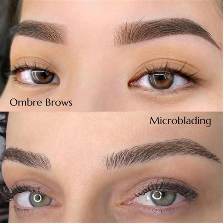 ombre brows vs microblading