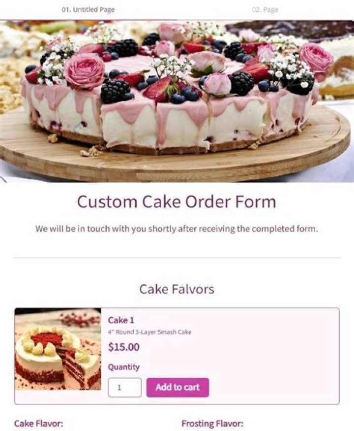 Online Cake Order