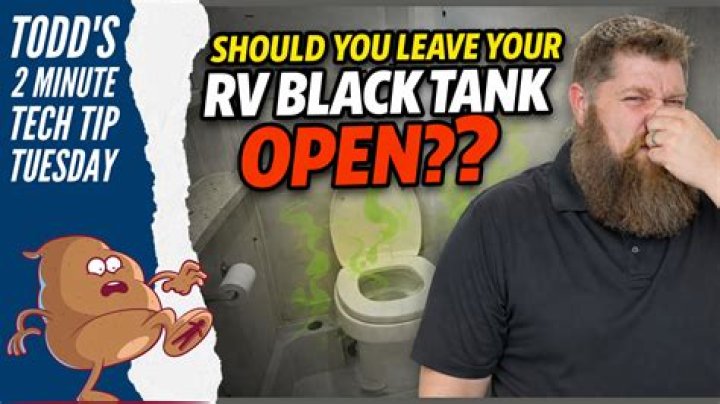 Should you leave black tank valve open?