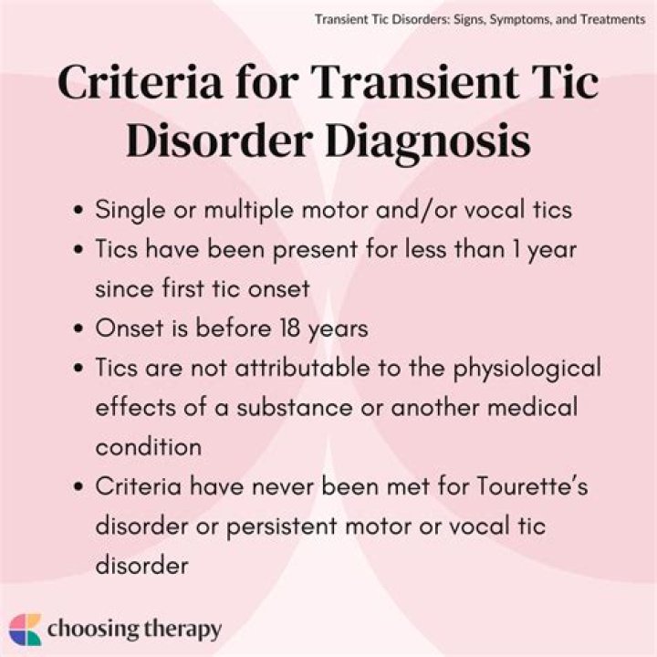 Transient tic disorder - How To Discuss