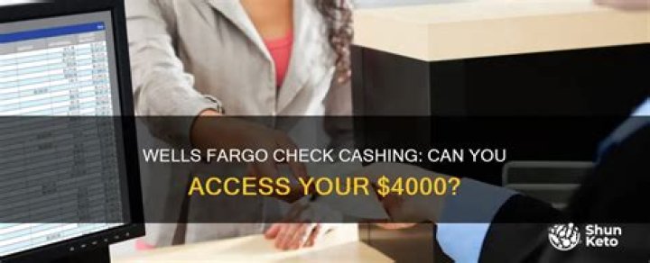 wells fargo check cashing