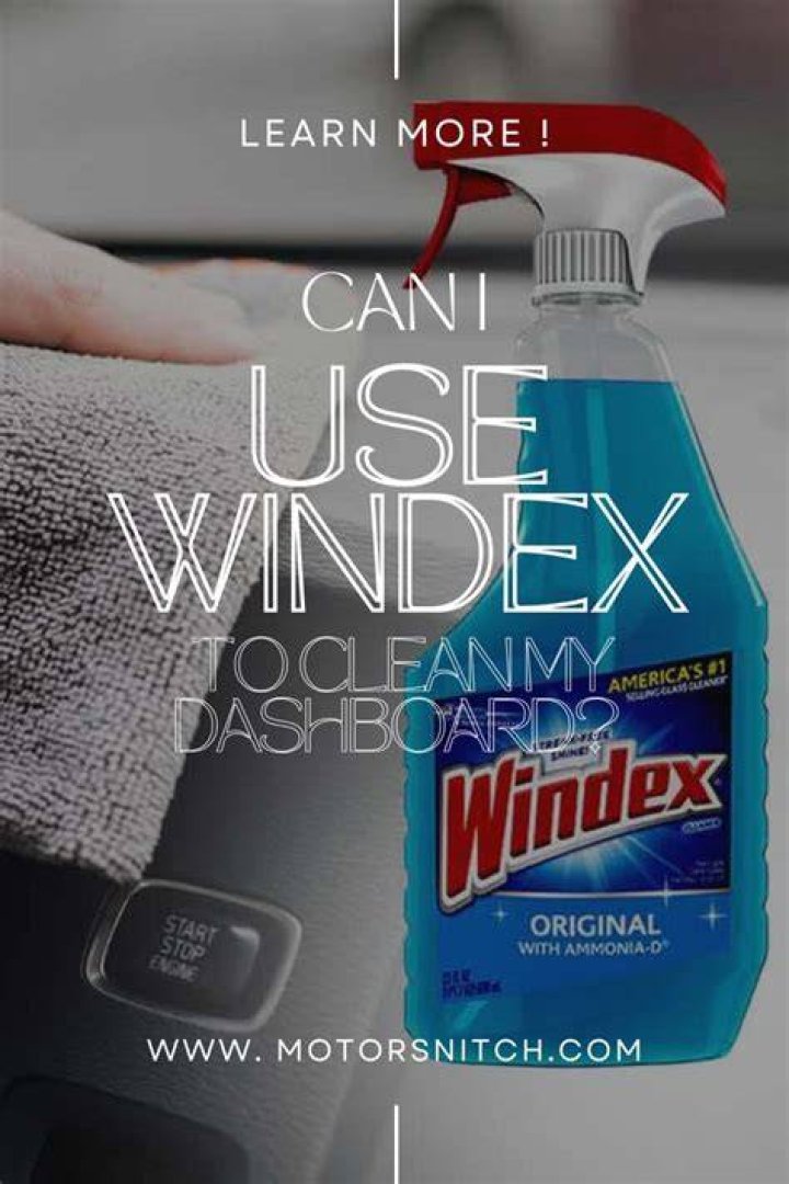 What can you use Windex to clean