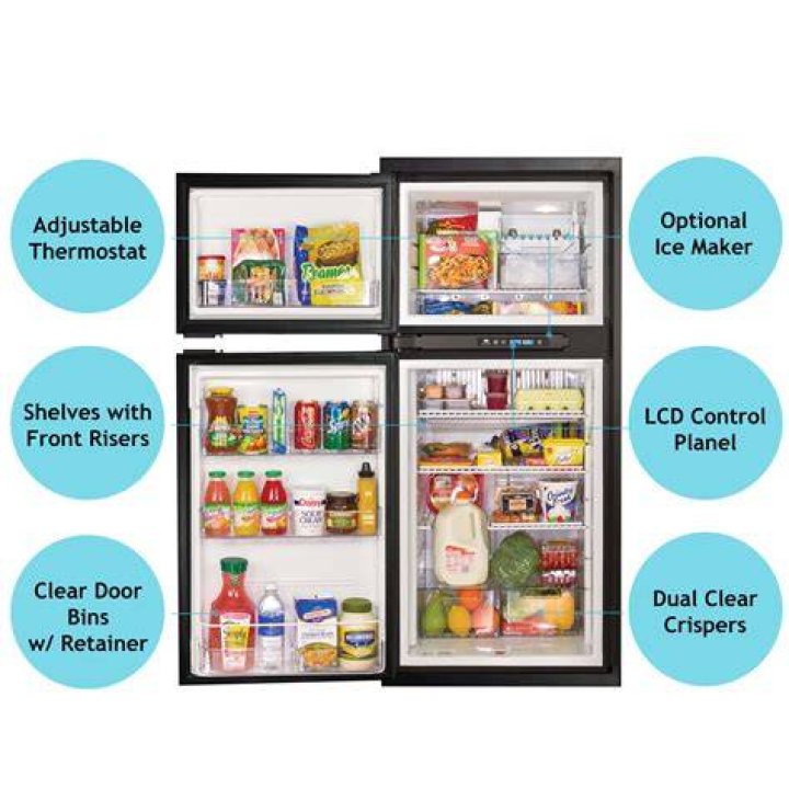 What does no display mean on Norcold refrigerator?