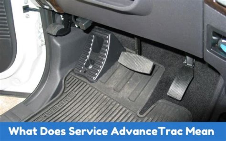 What does service AdvanceTrac light mean?
