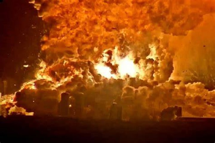 What happens when a chemical plant explodes