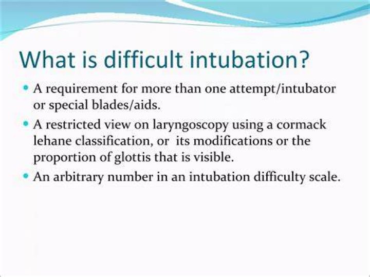 What is a difficult intubation