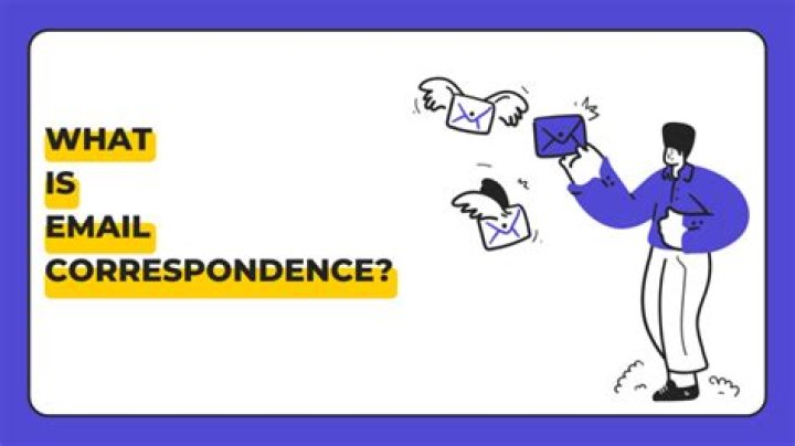 What is an email correspondence