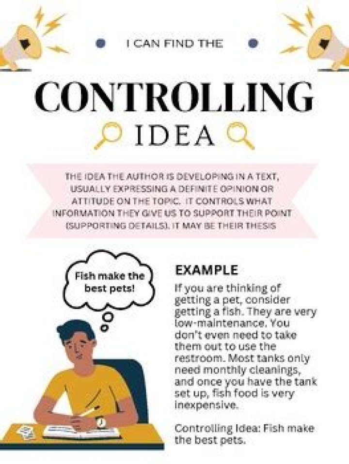What is an example of a controlling idea
