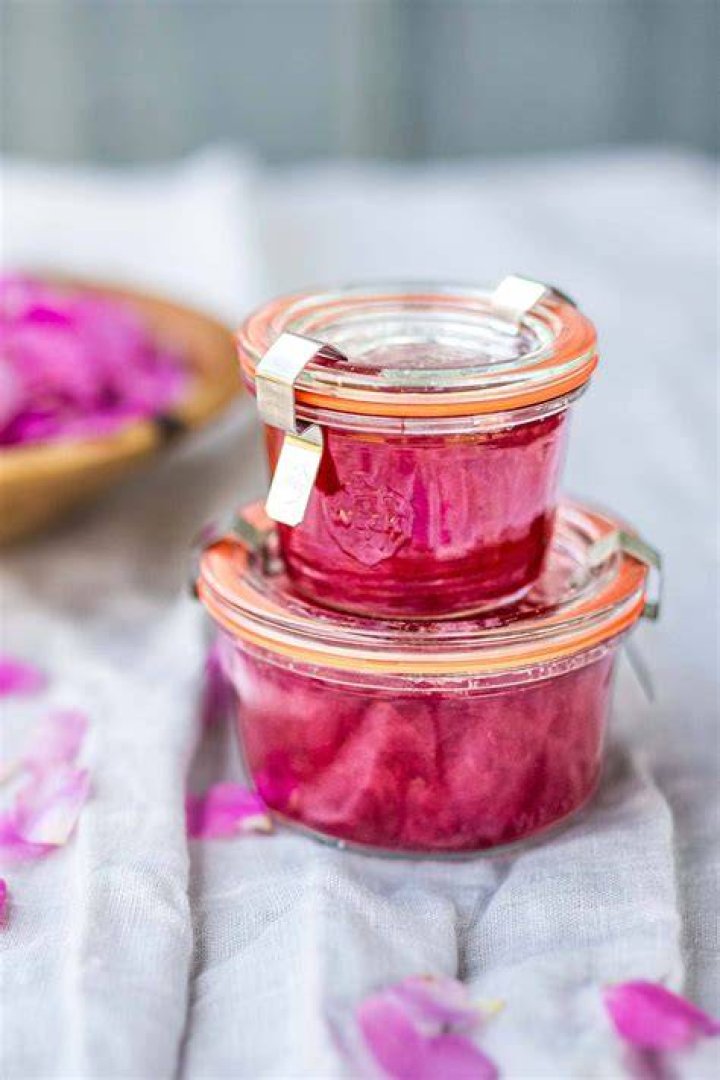 What is rose jam made of?