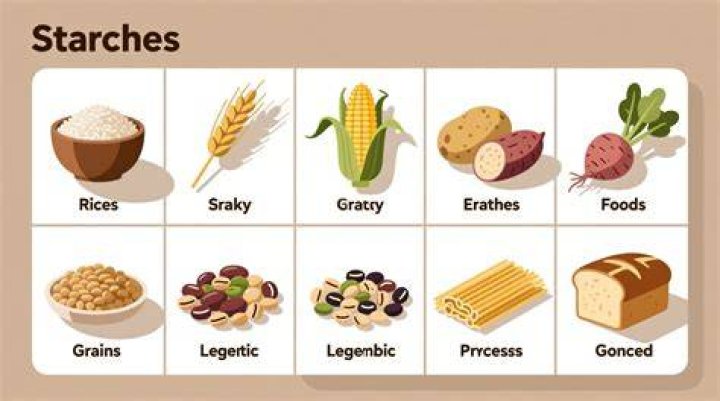 Where is starch located in a potato?