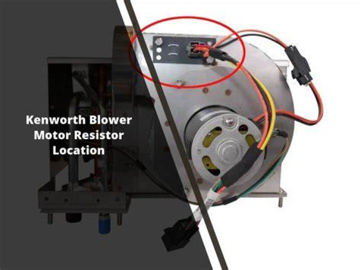 Where is the blower fan resistor located?