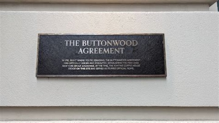 Who signed the Buttonwood Agreement
