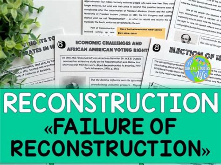 Why did Congress reconstruction efforts fail Dbq